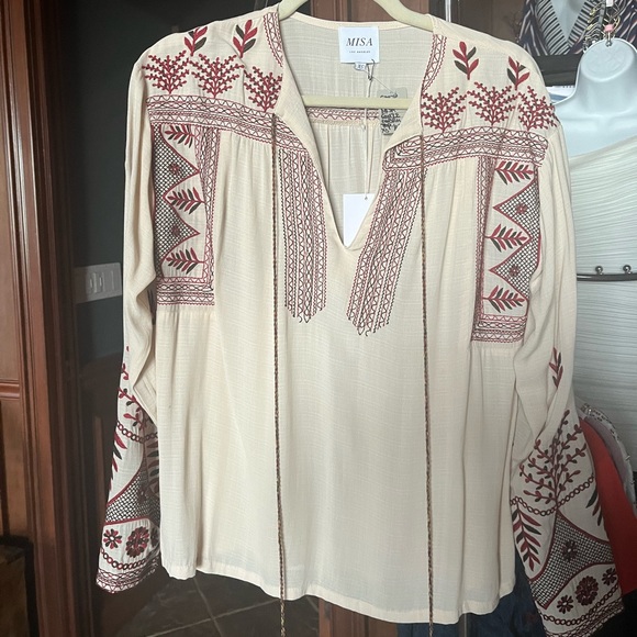 NWT MISA embroidered tunic top size XS - Picture 4 of 8